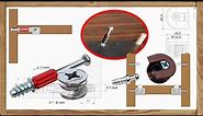 Cam Lock with Threaded Length Dowel and Connectors with Bolts (Rafix) - Connect DIY Furniture Parts