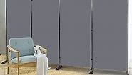 Room Divider 6FT Folding Privacy Screens, 4 Panel Partition Room Dividers w/Freestanding Design, Portable Wall Divider for Room Separtation, Fabric Screen Panel for Home Office Bedroom Dorm
