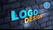 professional logo design on phone by pixlab || 3D logo design || logo design for photography