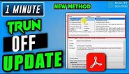 How to turn off adobe acrobat updater 2024