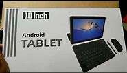 New 2023 CP20 10.1 inch Android Tablet (Black) - Unboxing