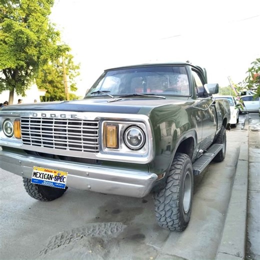 Mexican Spec on Instagram: "1978 US Spec Dodge W150 Power Wagon Short Bed - 51129A Hello Friends Here we have a 1978 US Spec Dodge W150 Power Wagon Short Bed. Under the hood is a 360 V8 mated to a 4 speed manual transmission. The water pump was replaced 15 days ago. The engine runs well and it shifts as it should. The 4X4 also works as it should. It is riding on almost new tires mounted on slotted mags. The front seat is covered in brown cloth material and is also in good condition. This is not