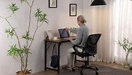 DUMOS 32 Inch Office Small Computer Desk Modern Simple Style Writing Study Work Table for Home Bedroom - Black