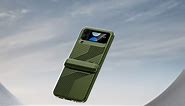 Z Flip 4 Case with Hinge Protection-Green