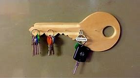 How To Make a Wooden Key Shaped Key Holder - DIY Home Tutorial - Guidecentral
