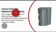 Replacement Battery for Canon EOS 50D