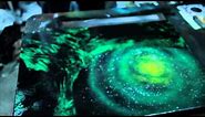 Green Galaxy - Spray paint demo by Markus Fussell