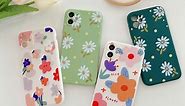 iPhone 11 Case,Daisy Floral Pattern
