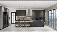 Sketchup interior design ( make a kitchen and enscape rendering )