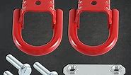 2PCS Tow Hooks Accessories Red Compatible with Ford F150 2015 2016 2017 2018 2019 Replace#: FL3Z17N808A FL3Z-17N808-A