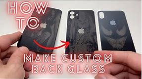How to make custom iPhone back glass with laser