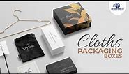 Clothes Packaging Boxes | Custom Printed Cloth Packaging 100% Customer Satisfaction | USA Packaging