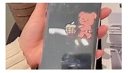 For iPhone 11 Cute Design Brown Shopping Cart Bear Case