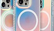 LONLI Hue - for iPhone 15 Pro Max Case [Compatible with Magsafe] - Holographic Iridescent - [10FT Drop Protection] [4 Airbag Cushioned Corners] - Cute, Unique and Aesthetic (2023)