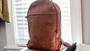 Roots Leather Backpack- Go Pack Tribe 15inch