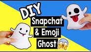 How to make Snapchat & Emoji Ghost Plush Tutorial! Easy DIY! (Free Pattern)