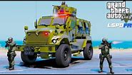 GTA 5 New SWAT Team MRAP Armored Truck Responding To Armed Robbery In LSPDFR Police Mod