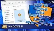 How to remove blue and yellow shield from icon in Windows 11 without using any software (100% work).