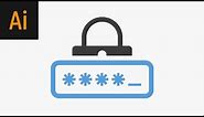 Design a Password Icon Illustrator Tutorial