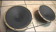 NIce sound vintage Magnavox 12" speakers woofers