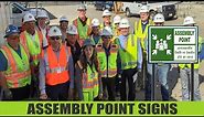 Assembly Point Signs I Assembly Point Poster I Safety Training I Saurabh Safety I Safety Signs Board