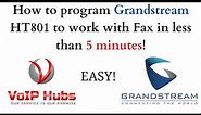 Grandstream HT801 to work with Fax machine EASY (2022)