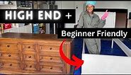 HIGH END DRESSER MAKEOVER!! Furniture Flipping for Beginners