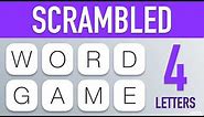 Scrambled Word Games - Guess the Word Game (4 Letter Words)