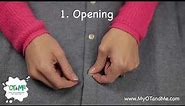 How to BUTTON A SHIRT | OPEN and CLOSE BUTTONS | Step by Step Guide