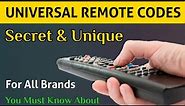 Universal Remote Codes Work On All Types Of Remote Control