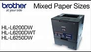 Brother HLL6200DW - printing mixed paper sizes