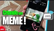 App para fazer Memes com Fotos divertidas no Celular!