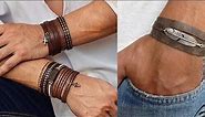 Amazing Men's Leather Bracelets Idea