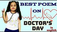 Happy Doctor's Day | Poem on Doctor in English | Doctors Day Song |Doctors Day Poem/Doctors Day/Poem