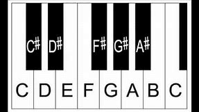 Piano Lesson - The Sharp Sign, Sharp Notes and Half Steps