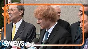 Ed Sheeran speaks after winning copyright case
