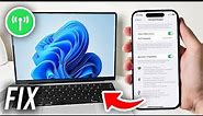 How To Fix PC & Laptop Not Connecting To iPhone Hotspot - Full Guide