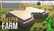 Minecraft Easy Creeper Farm | 1500+ Gunpowder Per Hour - 1.20