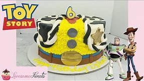 TOY STORY WOODY CAKE TUTORIAL (make trendy disney kid cakes along with working with fondant)