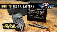 How to Test a Motorcycle Battery : Weekend Wrenching