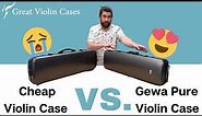 Cheap vs Gewa Pure Violin Case Review | Why a cheap "carbon fiber" violin case is not worth it