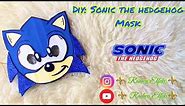 How to make Sonic The Hedgehog Mask with your child 💙✂️