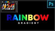 Rainbow gradient Adobe Photoshop ( Beginners Tutorial)