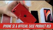 IPhone SE 2020 Product Red & Official Red Leather Case Unboxing Setup & Review first Impressions