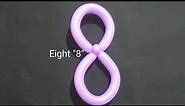 How to make a one balloon number "8" - intwist