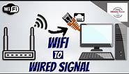 How to Convert wifi to Wired Internet | wifi to Ethernet Connection | wifi to Ethernet | wifi to LAN