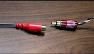 Male and Female RCA Connectors explained.
