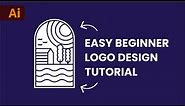 Adobe Illustrator Beginner Tutorial: Simple Vector Logos