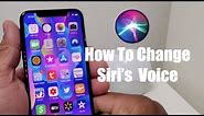 How To Change Siri's Voice