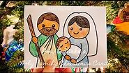 How to Make a Holy Family Christmas Card